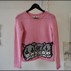 unif satanic cat sweater